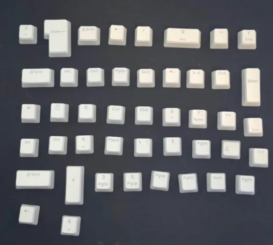 Keycaps Pudding Brancas