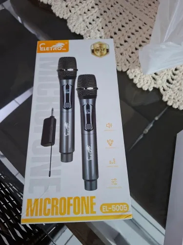 Kit Microfone Sem fio Eletro El 5005