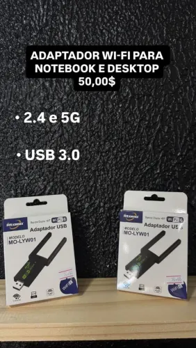 Antena wi-fi dual Band 5g 4G wi-fi 6 + Bluetooth