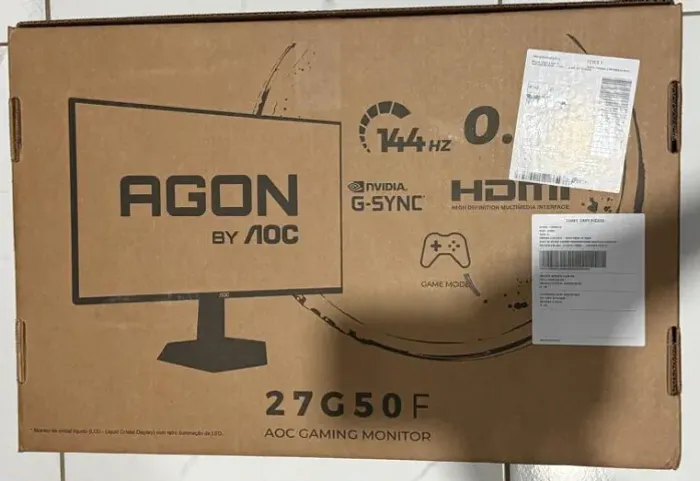 ? Monitor Gamer AOC Agon G50 27" 144Hz IPS | Apenas 1 Mês de Uso