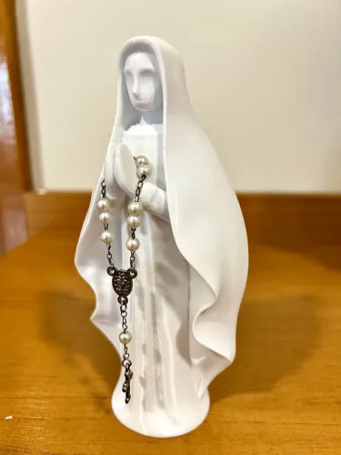 Nossa senhora - Detalhe de fé para seu cantinho de oração