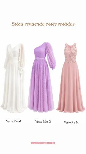 Vestidos - Cada um por R$150,00