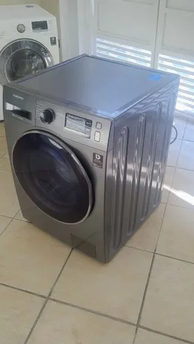 LAVA E SECA SAMSUNG 11 KG COR INOX 127 V, painel touch digital visor de acrílico fumê