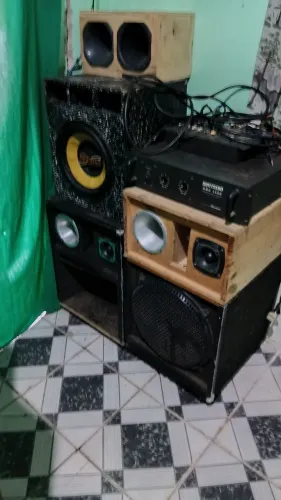 Som completo boca 15 de 12 medio de 12 tuita de JBL de 250 4 corneta mesa de som e pot