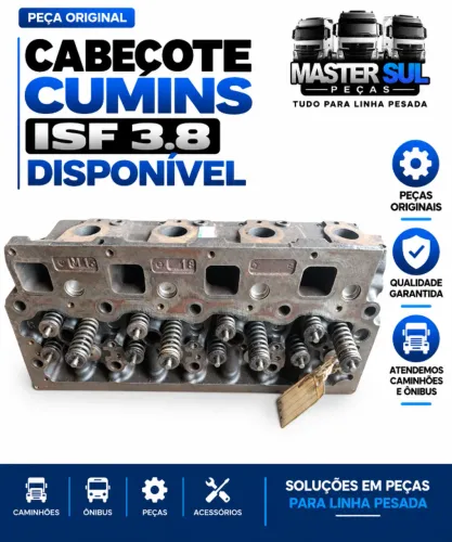 Cabeçote original para motor Cummins ISF 3.8