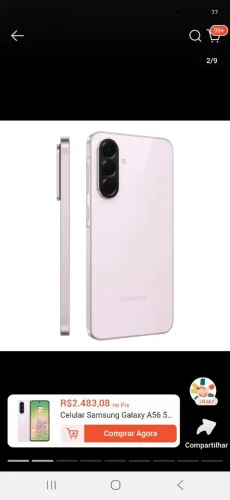 Galaxy a56 rosa 128 gb