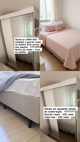 Guarda roupa solteiro com espelho