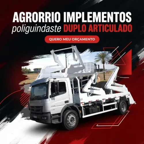 Fabricação De Poliguindastes Duplo Articulado AgrorRio Implementos Mirassol