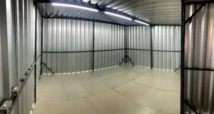 Galpão de obra, depósito de jardim em telha trapezoidal galvanizada 4,5m X 3,5m - NOVO