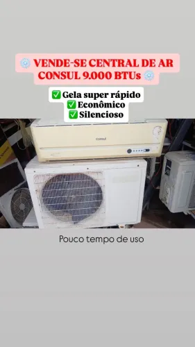 VENDE-SE CENTRAL DE AR CONSUL 9.000 BTUs