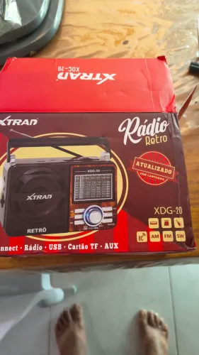 Rádio retro FM AM CARTÃO de memória pendrive novo tomada de energia bateria pilhas