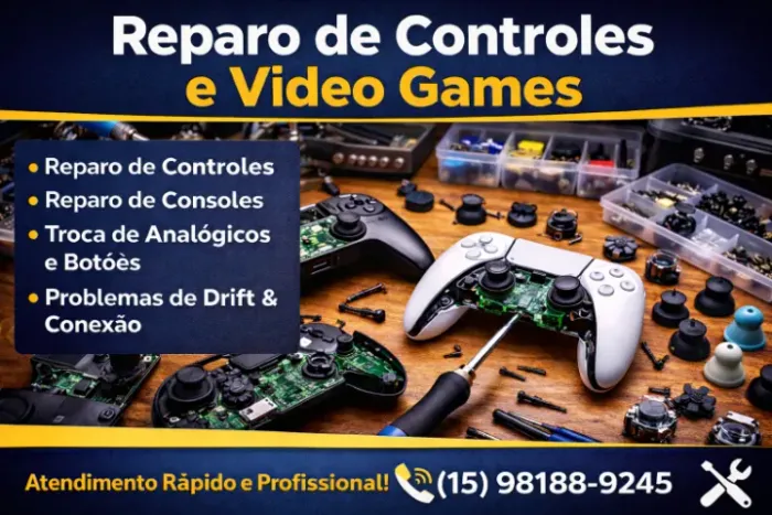 Reparo de Controles e Video Games ? Consoles e VR