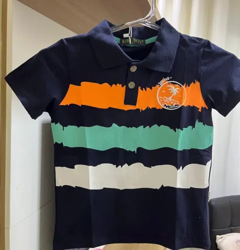 Camiseta polo masculina infantil 