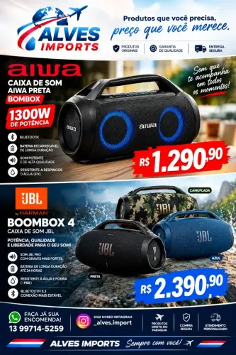 Caixa de som Aiwa/JBL