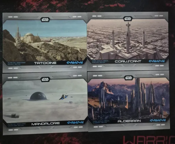 Star wars flagship 2023 - lote 15 cards background
