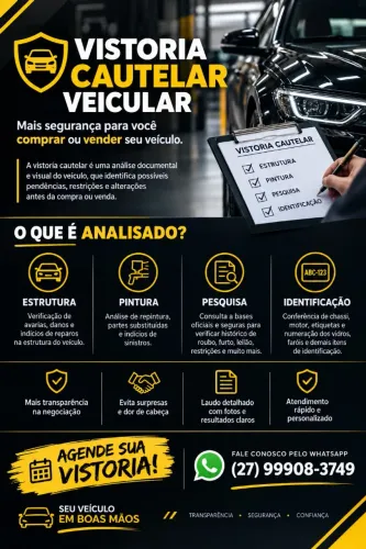 VISTORIA CAUTELAR VEICULAR