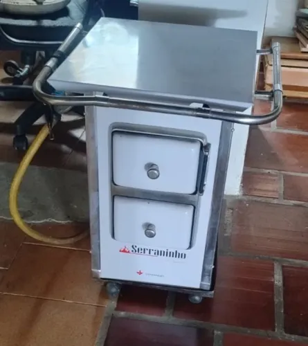 Fogão a gás, tipo a lenha
