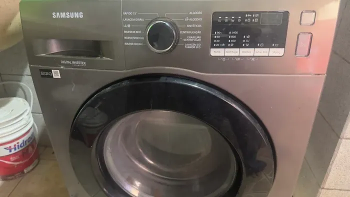 Máquina de lavar Samsung inverter 11 kg inox