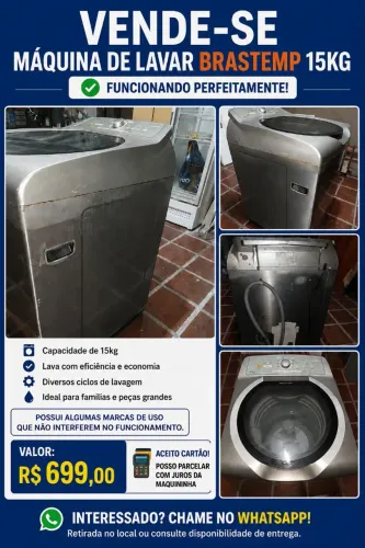 Máquina de lavar 15kg