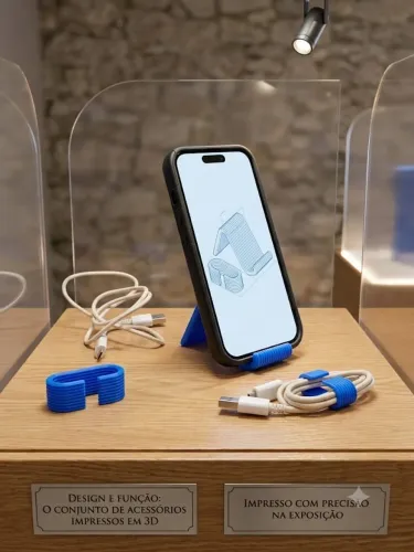 Suporte de mesa para celular + brinde