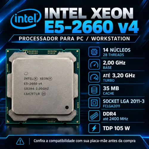 Xeon 2650 v4 DDR4 3.20 GZ 12 Núcleos