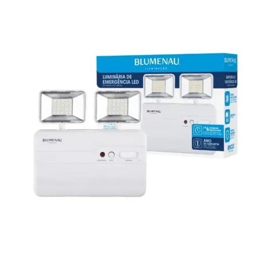 Luz de Emergência Blumenau 1200 LM 3 unidades 