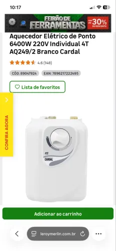 Aquecedor Cardal