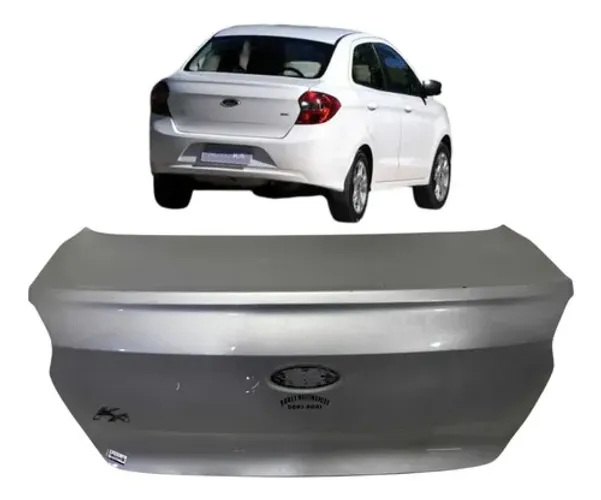 Tampa Traseira Ford Ka Sedan 2015 A 2022 Prateado