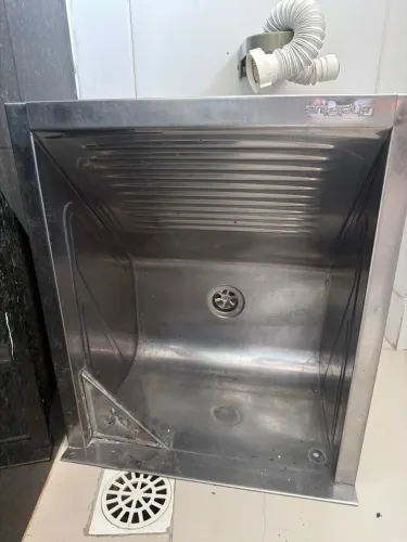 Tanque de lavar roupa de embutir em aço inoxidável Ghelplus 45x45x20