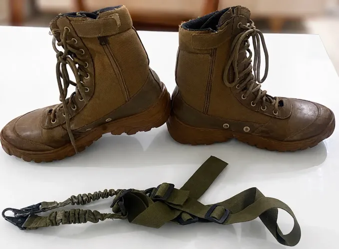 Coturno do exército coiote +bandoleira