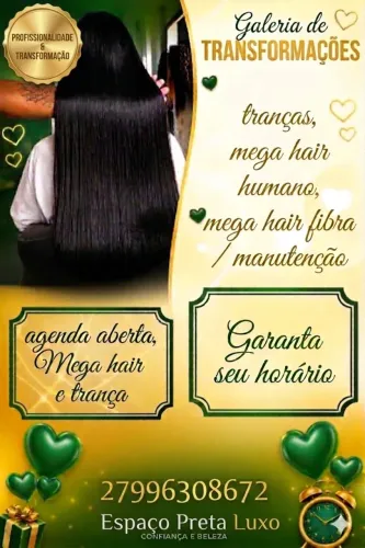 Aplicação de mega hair e trança a domicílio 