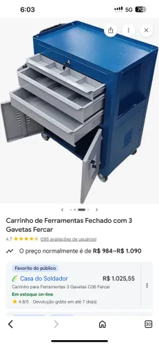 Carrinho auxiliador