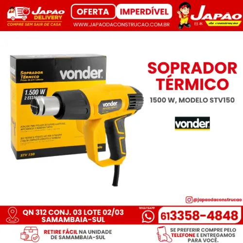 SOPRADOR TÉRMICO 1500W VONDER STV150