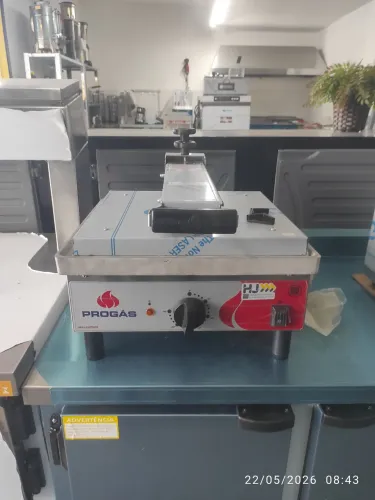 Bh prensa elétrica profissional 42cm alumínio fundido 