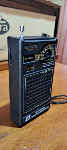 Rádio Portátil Motobras Modelo Dunga VII RM-PSMP32 Edição 30 Anos