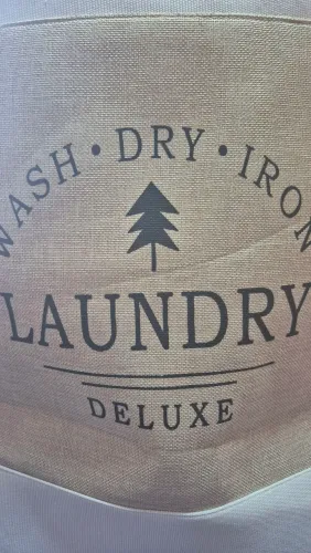 Cesto de Roupa Tecido Dobrável Laundry Deluxe
