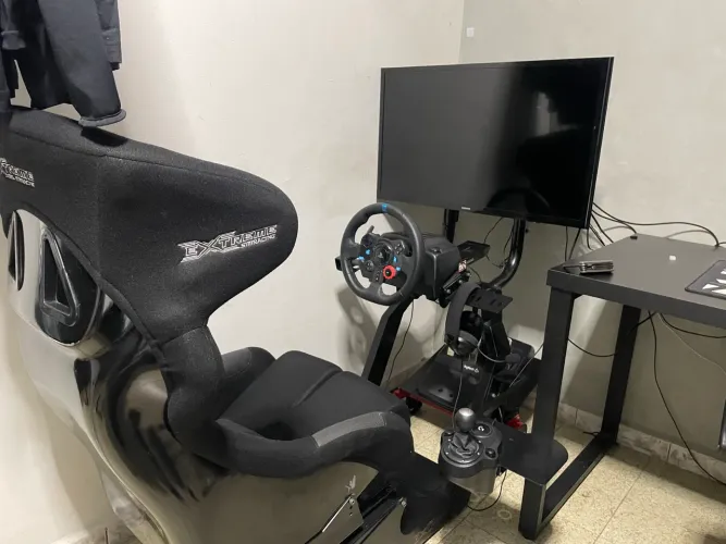 Cockpit extreme+ logitech g29 com câmbio