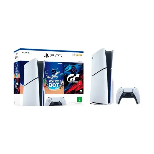 Play 5 (Leitor de Discos, 1TB, 2 Controles, 4 jogos)