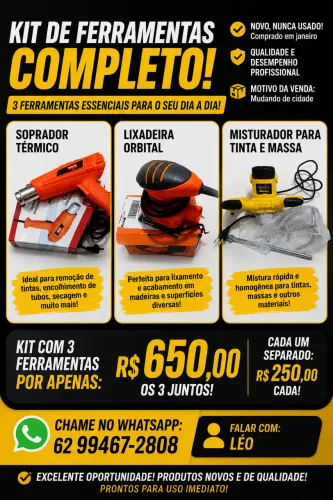 Soprador térmico Lixadeira orbital Misturador para tinta e massa
