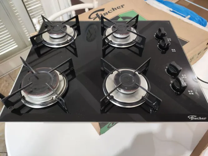 Cooktop Fischer 4 bocas vidro