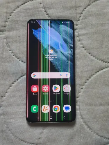 Samsung S21 5G, 128 Gb, preto. (Detalhes)