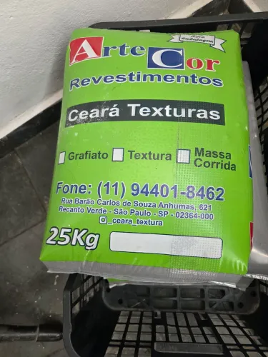Kit com 3 pacotes de Grafiato comprado em Abril 75Kgs