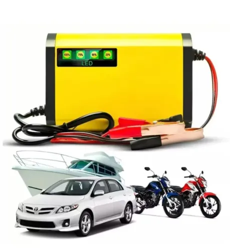 O Carregador de Bateria de Carro e Moto 12V Inteligente Bivolt