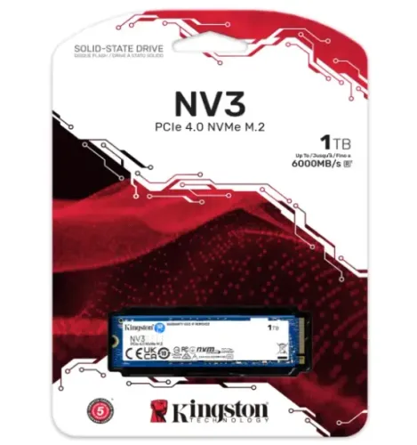SSD Kingston NV3 1TB M.2 2280 NVMe Gen4