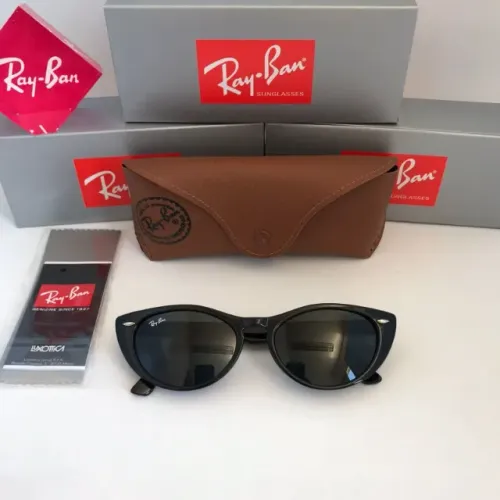 Óculos de sol ray-ban nina black piano lentes de cristal style