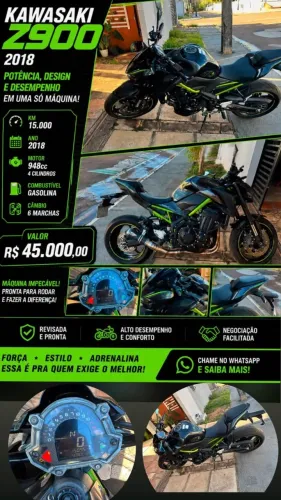 Kawasaki Z-900 Ano 2018