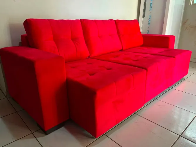 Oferta! Sofá Retrátil modelo 3 Lugares