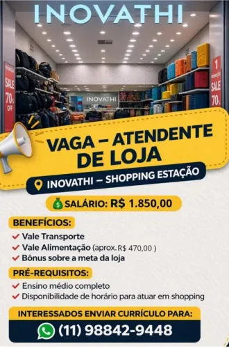 ATENDENTE DE LOJA