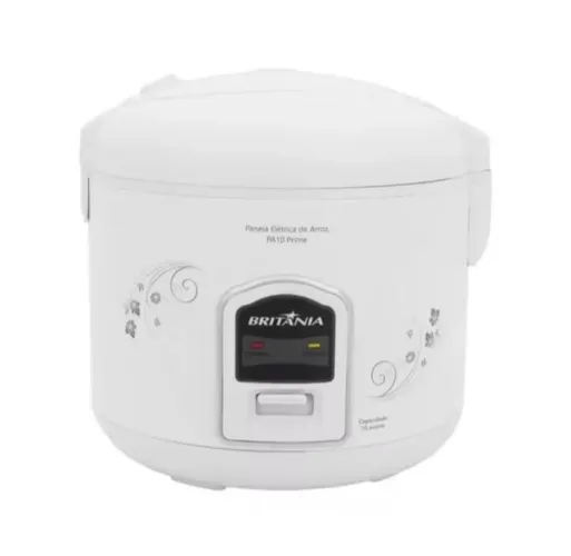 Panela de Arroz Elétrica grande - faz 10 Xícaras - 4L PA10 Prime Britânia, novinha