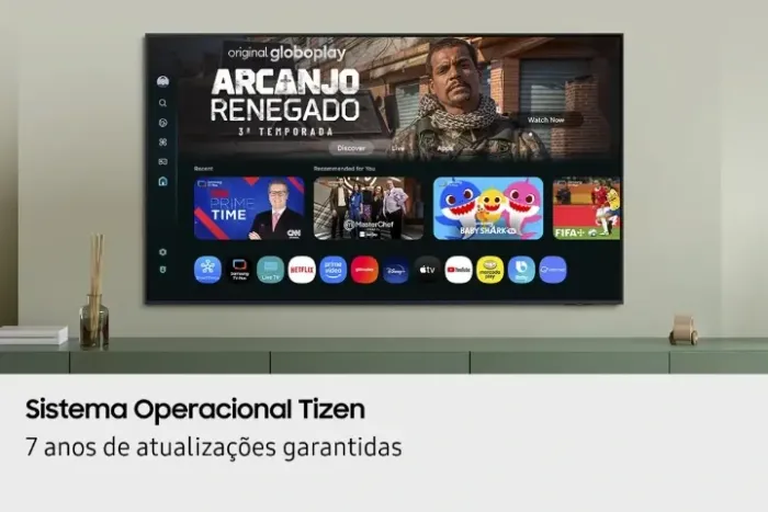 TV Smart TV 43" Samsung 4K UHD Crystal UHD UN43U8600FGXZD Tizen Bixby 3 HDMI